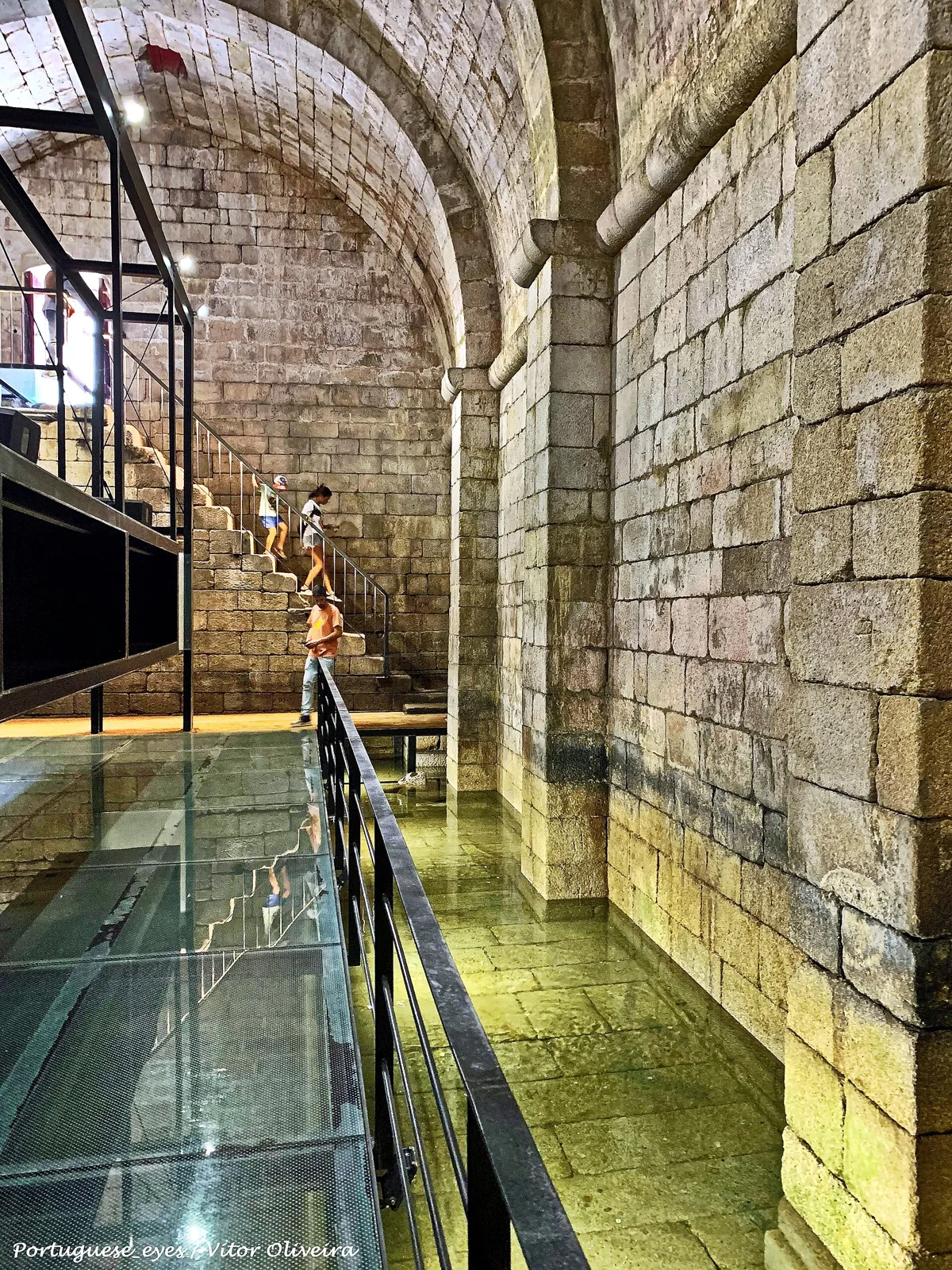 Inside the cistern of Lamego Castle