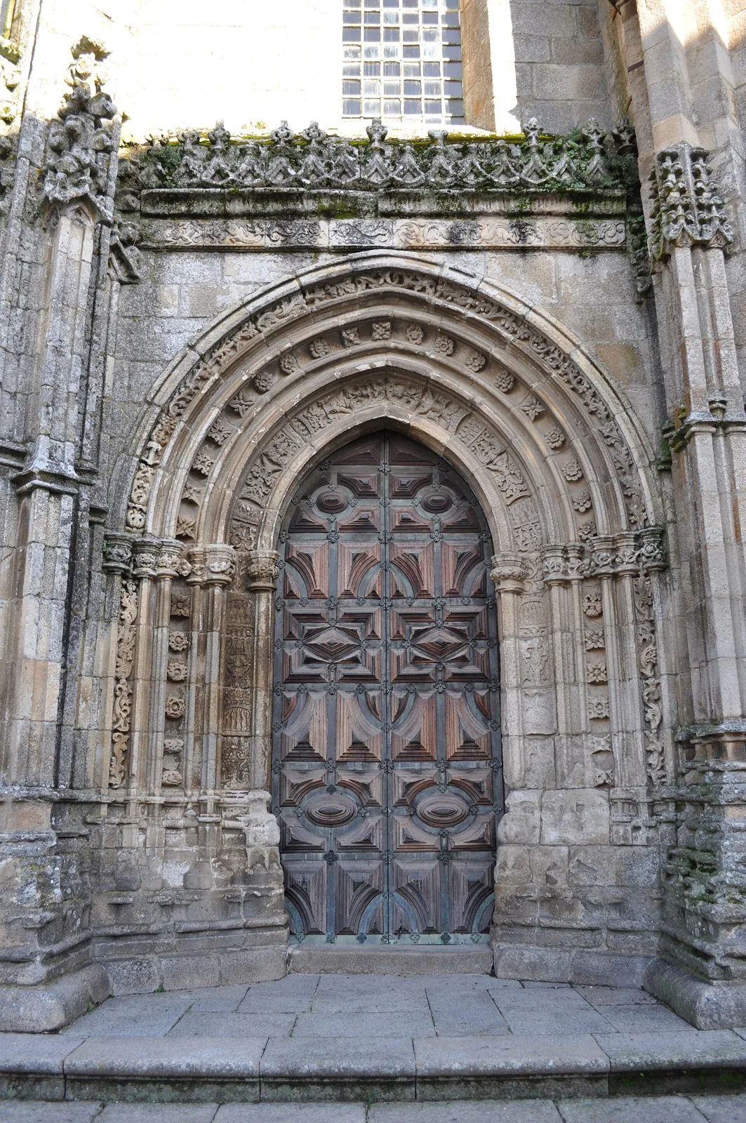 Gothic portal at one of the entrances of Lamego Cathedral