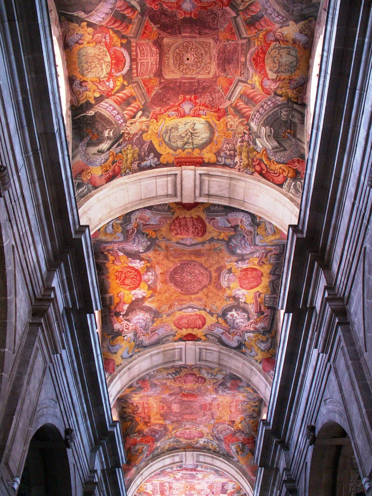 Painted ceiling of the nave of Lamego Cathedral